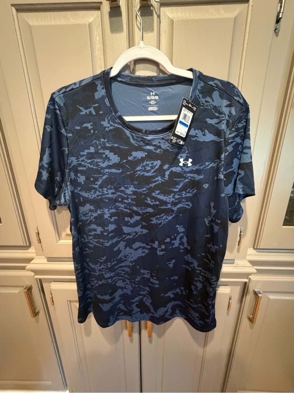 Under Armour Navy Blue Camo Performance Tee